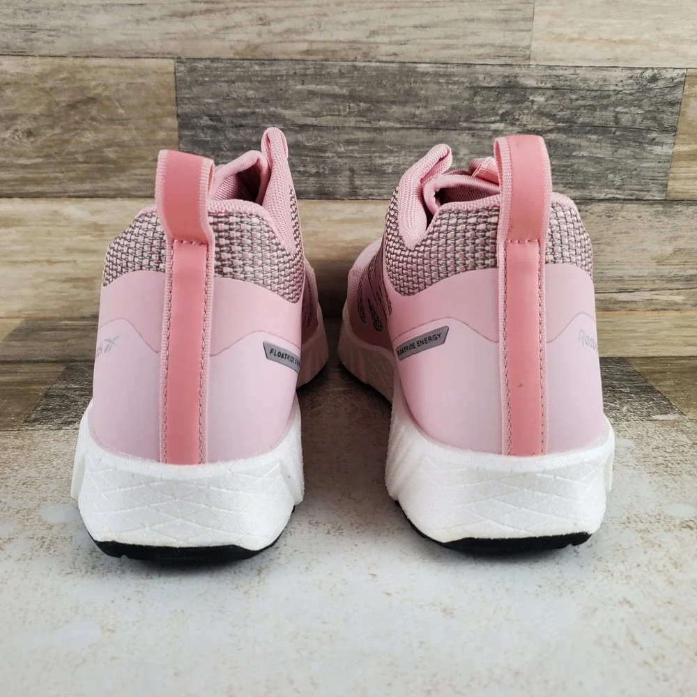 Reebok Fusion Flexweave Womens Work Boots Sz 9 M Pink Comp Toe Mid-Cut Lace Up